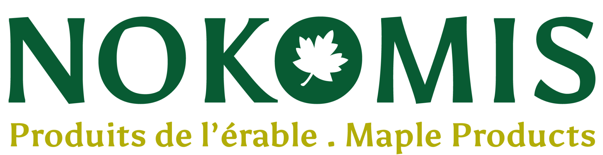 Logo de la marca Nokomis - Produits de l'érable . Maple Products